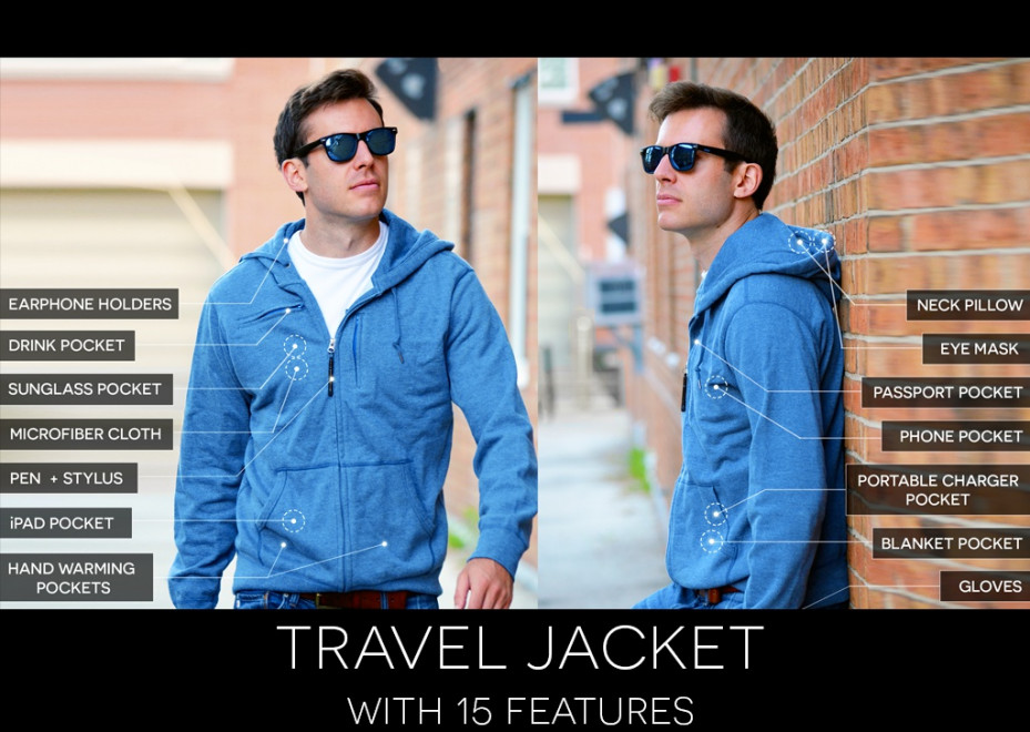 Универсальная куртка для путешествий собрала более $1 млн на Kickstarter за 3 дня
